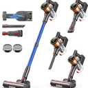 Cordless Vacuum Cleaner, 45Kpa 550W 60Mins Vacuum Cleaners for Home, Stick Vacuum Cordless Rechargeable, Wall Mount Charging, Self-Standing, Household Vacuum for Pet Hair/Carpet/Hardwood Floor(X9)