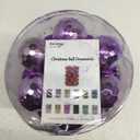 XmasExp 24ct Christmas Ball Ornaments Shatterproof Xmas Tree Hanging Balls Decorations Perfect for Halloween Decorations Holiday Wedding Christmas Decor(2.36"/60mm, Light Purple)
