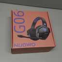 NUBWO Wireless Gaming Headset with Mic for Ps5 Ps4 PC, Zero Interference, 100-Hour Battery All-Day Play, 23ms Sync for Fortnite & Call of Duty/FPS Gamers, Triple Mode All Devices Compatible - Blue