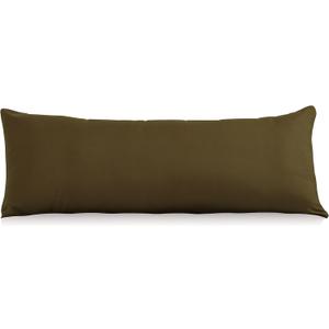 EVOLIVE Ultra Soft Body Pillow Cover 21"x54", Cozy Microfiber Pillowcase with Hidden Zipper, Breathable, Perfect for Pregnancy & Side Sleepers, Cover Only (21"x54" Body Pillow Cover, Coffee)