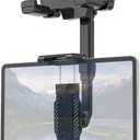 Rearview Mirror Tablet Holder for Car, [Rear View Mirror 4 Claws Design] 360 Rotatable and Retractable, Fit Thick Cases [Deep Max 1.18"] for iPad Pro Air Mini, Galaxy Tab, iPhone, 6-15.6" Devices