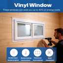 Yuzzy 24" x 12" Vinyl Windows for Basement, Bathroom, Garage, Shed, Home