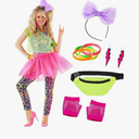 Morph 80s Outfit for Women 80s Costume Decades Day Outfits Womens 80 s Outfit for Party Halloween Disco Costume XXL