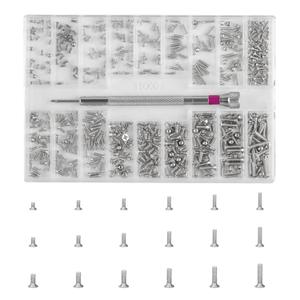 Micro Screw Repair Kit 500pcs - M1.2/M1.4/M2 Self-Tapping Tiny Screws for Eyeglasses, Watches, Electronics & Laptop Repair - Precision Mini Screwdriver Set