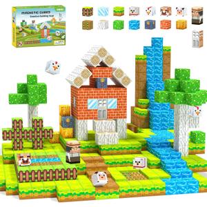 Magnetic Blocks, Valentines Day Gifts for Kids, Easter Basket Stuffers, Creative Magnet Building Blocks, STEM Sensory Toys for Ages 3-5, 5-7, 8-13, Christmas Birthday Gifts for Boys & Girls