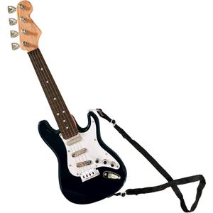 16 inch Guitar Musical Instrument Toy for Kids Boys Girls, 4 Strings Mini Guitar with Strap for Toddlers/ Beginner/ Children (Black)