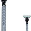 Replace Handle Compatible with Gillette Mach3 Razors for Men, Comfort Glide Razor Handle Non-Slip Ergonomic Handles, Only The Gamepad (1 Pack Black)