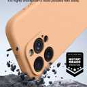 OTOFLY for iPhone 16 Pro Max Case, Compatible with MagSafe, Shockproof Magnetic Silicone Case for iPhone 16 Pro Max,[Military Grade Protection] [2 Pack Screen Protectors], Peach Fuzz