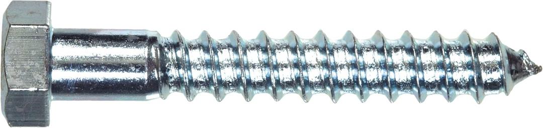 The Hillman Group 591014 Hex Lag Screw, 1/4 by 2-Inch, Zinc, 16-Pack