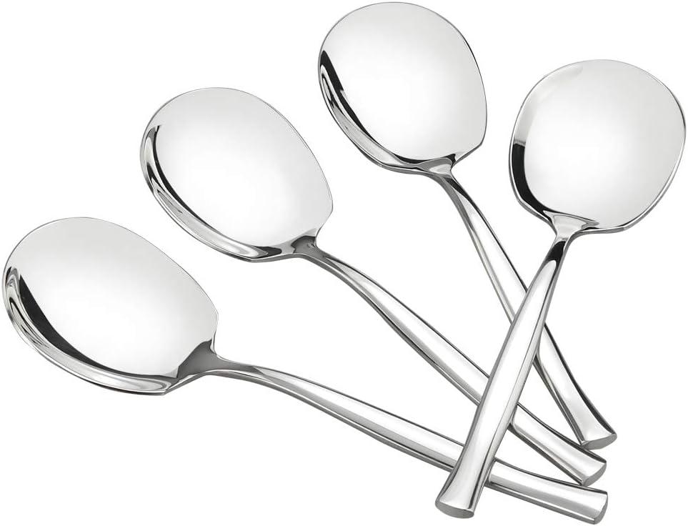  8-Piece Stainless Steel Buffet Serving Spoon, Large Serving Spoon