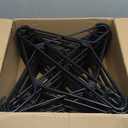 HOUSE DAY Plastic Clothes Hangers 36 Pack, Sweater Hangers No Shoulder Bump, Thick Heavy Duty Coat Hanger for Closet, Black Wide Hanger with Non-Slip Hook for Sweaters, Suits, Dresses, Jackets, Pants