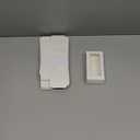 JCXGRVC 24PCS 4.17x2.16x1.37 Inches Elegant White Double Favor Boxes with Clear Window for Macaron, Chocolate, Small Cookies, Party Candy Treat Boxes