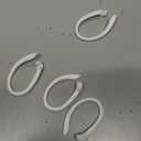 2 Pairs AirPods Ear Hooks for AirPods Pro 2, Pro, 4, 3, 2 & 1 - Upgraded Anti Slip Sports Clip Hooks - White