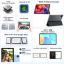 EHFiDC Tablet 10 Inch, Android 16 Tablets with Octa-Core Processor, 24GB RAM 64GB Storage 2TB Expandable, 1280x800 IPS HD Display, GPS, 5MP+8MP Dual Camera, 6000mAh Battery, Tablet with Case, Blue, 10.1 inches