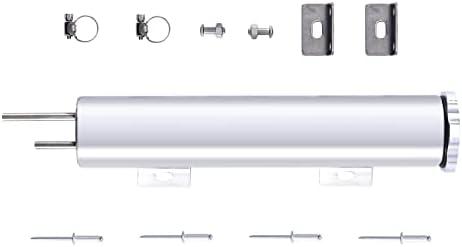 FGJQEFG 2 x 10 Inches Universal Radiator Coolant Overflow Puke Tank Bottle Catch Can Polished Stainless Steel with Twist Cap 12 Ounces