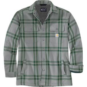 Carhartt Men's 106354 Relaxed Fit Flannel Sherpa-Lined Shirt Jac Small