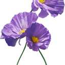Fake Flower for Decoration, Artificial Flowers Decor with Stems for Wedding Baby Shower Birthday Christmas Party Banquet Backdrop Shop Window Display Props 3 Pack (Purple)