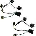 2pcs Headlight Wiring Harness Compatible with 2008-2014 Chevrolet Silverado 1500 2500HD 3500HD Replace 645-745 15841609 25962806