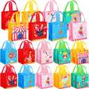 Sweetude 40 Pcs Circus Gift Bags Carnival Party Treat Colorful Circus Theme Candy Bags with Handles for Party