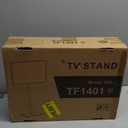 Rfiver Swivel Floor TV Stand with Mount for 32-60 inch TVs up to 88 lbs, Height Adjustable Tall TV Stand with Wood Base, Saving Space Design for Bedroom, Living Room and Corner, Max VESA 400x400mm (Black)