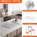 WB48T10063 Oven Rack Replacement for GE Profile Oven Racks Stainless Steel Replacement Parts Compatible with AP4538468, PS2577619, 1550790, AH2577619, EA2577619, 24" x 17", 2 Packs