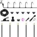 16FT Drip Irrigation System, 360 Adjustable Sprinkler Irrigation Kit, Plant Mister System for Garden Watering (16FT/5M)