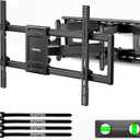 monTEK Heavy Duty Full Motion TV Wall Mount for 43-98 Inch Large TVs Hold up to 265 lbs, Extra Long 27.7" Extension Articulating Arm Bracket, Fits 16" 18" 24" Wood Studs, Max VESA 800x400mm