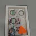 4 Pack Cover Compatible with Oura Ring Gen 4/Oura Ring Gen 3 Horizon/3 Heritage, Charging Derectly, Anti-Scratch TPU Protector for Women Men Working Out Gym-Size 7 (Black+Silver+Gold+Green)