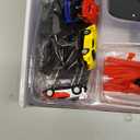 Slot Car Race Track Set with 4 Light-Up Cars, 2 Speed Adjustable Steering Wheel Controllers, 16.7ft Track with Overpass, Lap Counter, Dual Power Mode, Gift for Boys Girls Age 8+