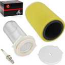 For Yamaha Big Bear Moto-4 Kodiak 350 400 YFM350 YFM400 Air Filter + Cage Guide Cap kit w/Spark Plug 1987-1999 1YW-14458-01-00