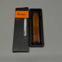 Suitisbest Leather Band Compatible for Apple Watch Ultra Band 49mm 46mm 45mm 44mm 42mm 41mm 40mm, Genuine Leather Replacement Strap for iWatch series 11 10 9 8 7 6 5 4 3 2 1, SE 3 2 1, Ultra 3 2 1 (Black/Retro Brown)