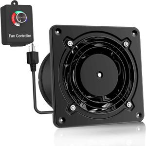 Through Wall Kitchen Exhaust Fan - Powerful and Efficient with Stepless Speed Control. Ideal for Through-Wall Ventilation in Bathroom, Garage, and More. Easy DIY Install.