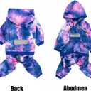Dog Hoodies Winter Coat for Large Medium Dogs, Pullover 6 Legs Warm Coat Hooded Sweatshirt, Fleece Hoodie for Cold Weather (Bandhnu Pink, X-Large)