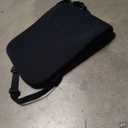 Memory Foam Lumbar Support Pillow with Dual Premium Adjustable Straps, Ergonomic Back Cushion for Back Pain Relief in Home Office Chair Car Seat - Black