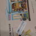 DIY Miniature House Kit,Tailor Shop Dollhouse Miniature Kit with LED & Furniture,Mini Diorama House Building Kit for Adults,3D Wooden Craft Tiny House Mini Model Kit,Home Decor Family Birthday Gifts