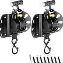 Retractable Ratchet Straps Compatible with 20152025 Ford F-150, Auto Retract Tie Down Straps for Truck Bed, Heavy-Duty Mount Brackets, 2PCS (Not for Vehicles Featuring Side Panels)