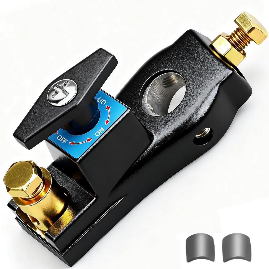 Top Post Battery Disconnect Switch 12V-48V Battery Kill Switch Negative On/Off Battery Switch for Cars, Vehicles, RVs and Boats