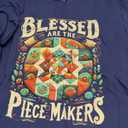 Blessed are the Piece Makers Quilting For Women Girls Sewing T-Shirt, M
