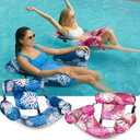 SLOOSH Inflatable Pool Floats Adult,2 Packs Floating Lounge Chairs,Blow up Pool Noodles for Adult Heavy Duty,Floating Chair for Party Summer Water Beach Lake Fun
