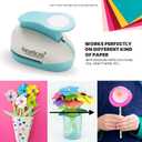 BearBoss 5 Circle Paper Punch, Handmade Scrapbook Paper Puncher, Different Size of Scrapbooking Punches Crafting Designs for Office Supplies, Card Making, DIY Albums Photos, Classic White