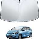 Sze Windshield Sunshade for Honda Fit 2015-2020 Retractable Front Window Sun Shade Foldable UV Reflector Sun Visor Insulation Sun Protection