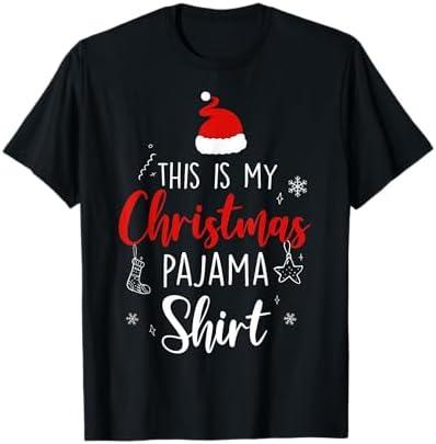 Funny Christmas PJ Pajama Men Women PJS for Family T-Shirt Size XL