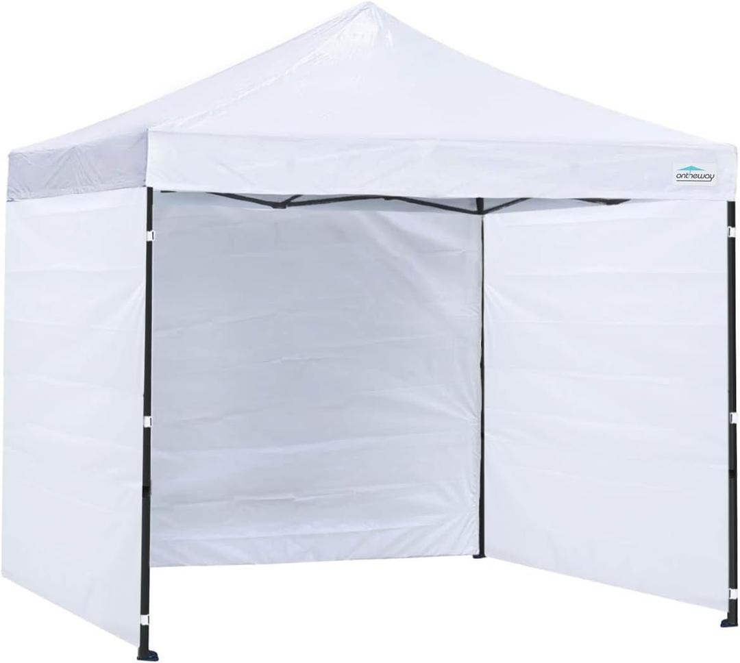Sunwall for 10x10 Pop up Canopy, Instant Canopy Tent Sidewall, 1 Pack Sidewall Only (White 3 Pieces)
