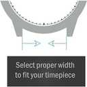 BARTON WATCH BANDS 12mm Toffee Brown - Alligator Grain - Quick Release Leather Watch Bands for Women