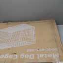 DUMOS Dog Crate, 48 Inch Extra Large Double Door Dog Cage with Plastic Leak-Proof Pan Tray, Folding Metal Wire Pet Kennel for Indoor, Outdoor, Travel