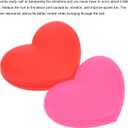 PATIKIL Tennis Vibration Dampener, Heart-Shaped Silicone Shock Absorber Racket String Damping for Tennis Racquet