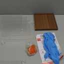 Acrylic Wood Grain Display Case12" L x 8" W x 16" H Thickening 2cm high Base can be Stacked Suitable for Lego Models Display cabinets, Art Collections , Figure Models Transparent Countertop Box