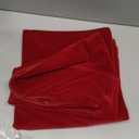 MIULEE 26x26 Inch Euro Sham Velvet Pillow Covers, Set of 2 Large Square Christmas Decorative Pillows -Red Super Soft for King Bed, Sofa, Couch, Accent Chairs