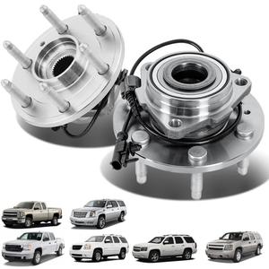 Front Wheel Hub and Bearing Assembly 6-Lug FIT 2007-2014 Escalade Tahoe Suburban Yukon 2007-2013 Silverado Sierra 1500 4WD/AWD Replace 515096 25918329 84356643