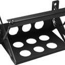 JY PERFORMANCE Metal Battery Tray Box, Universal Metal Steel Bolt-in Battery Mounting Box Tray Bracket for Car Trailer Boat - Fits up to 10.63"7.06"7.5", Anti-Rust Corrosion-Black